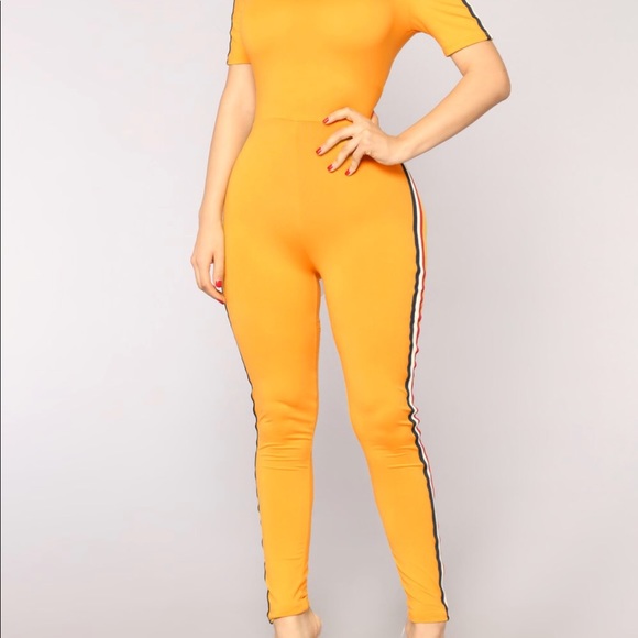 fashion nova yellow jumpsuit